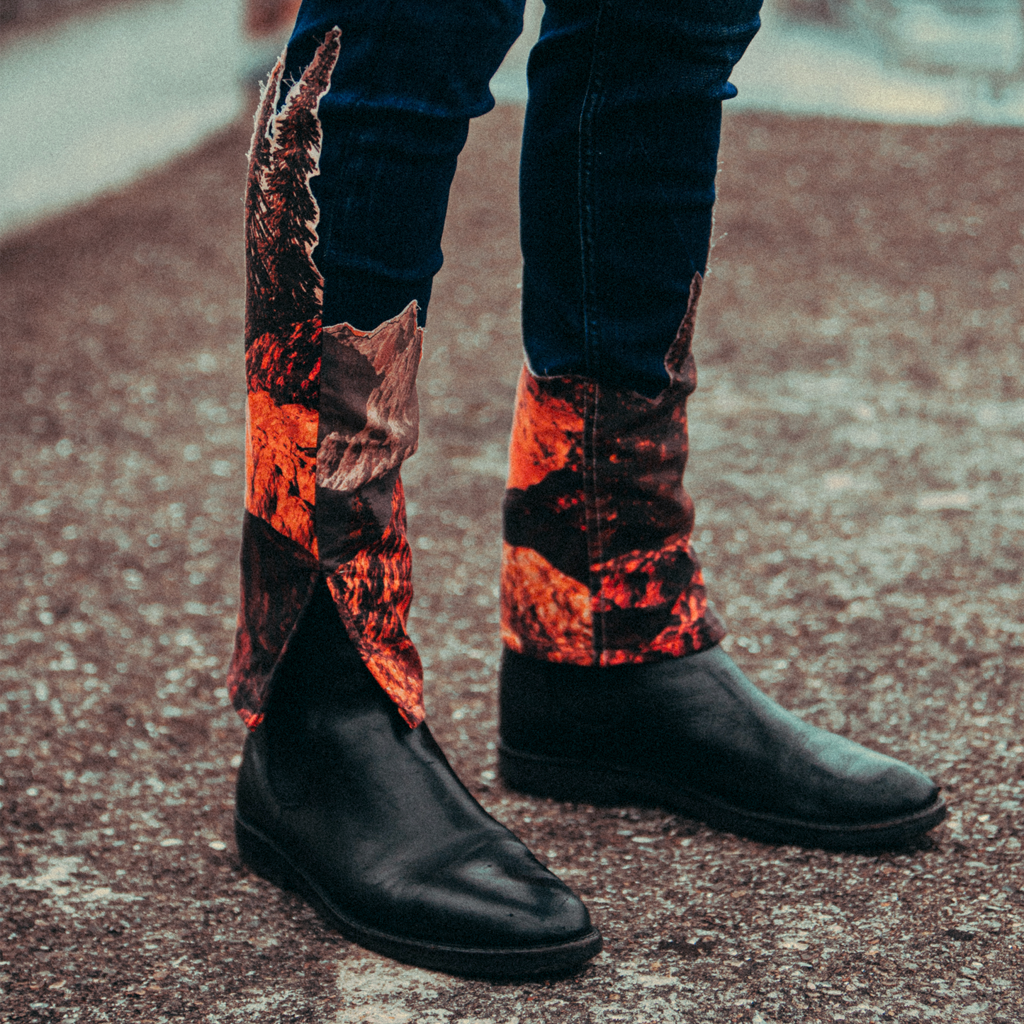 Dries patterned slim jeans