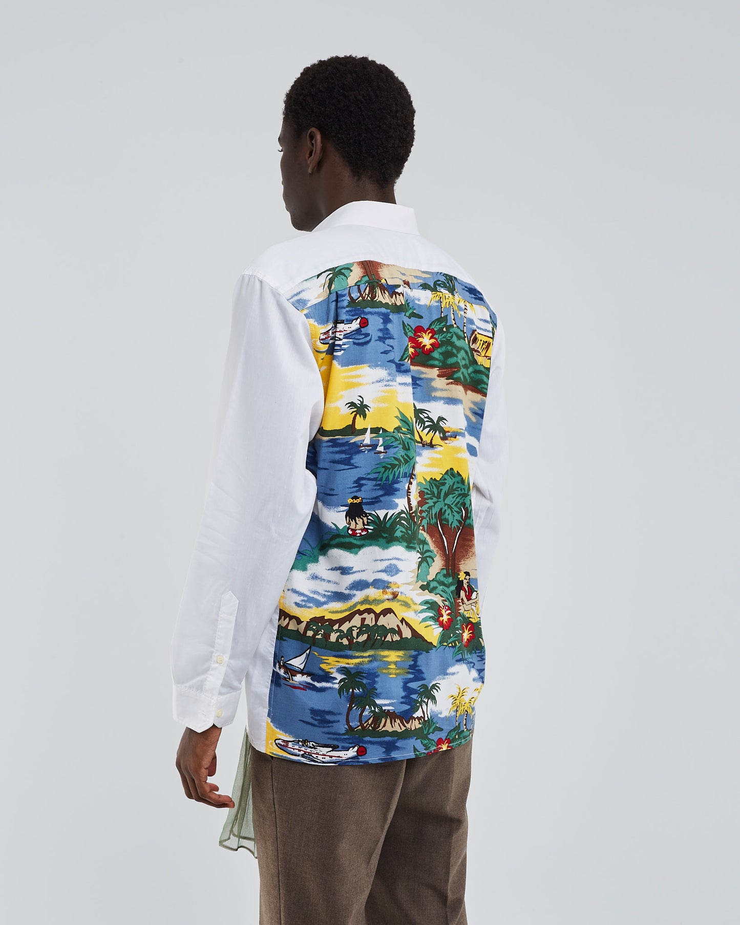 Arne patterned back shirt