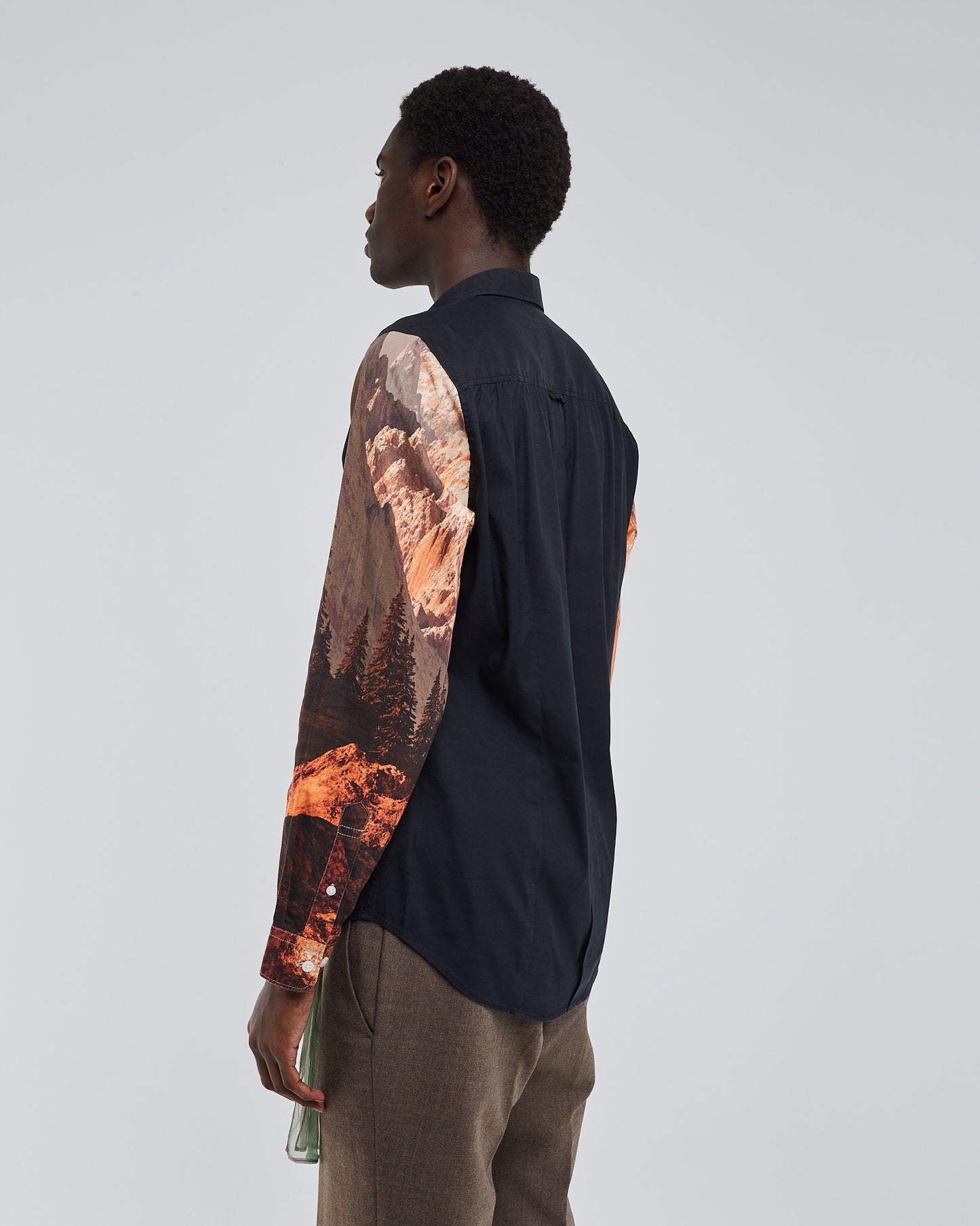 Stefano patterned sleeves shirt