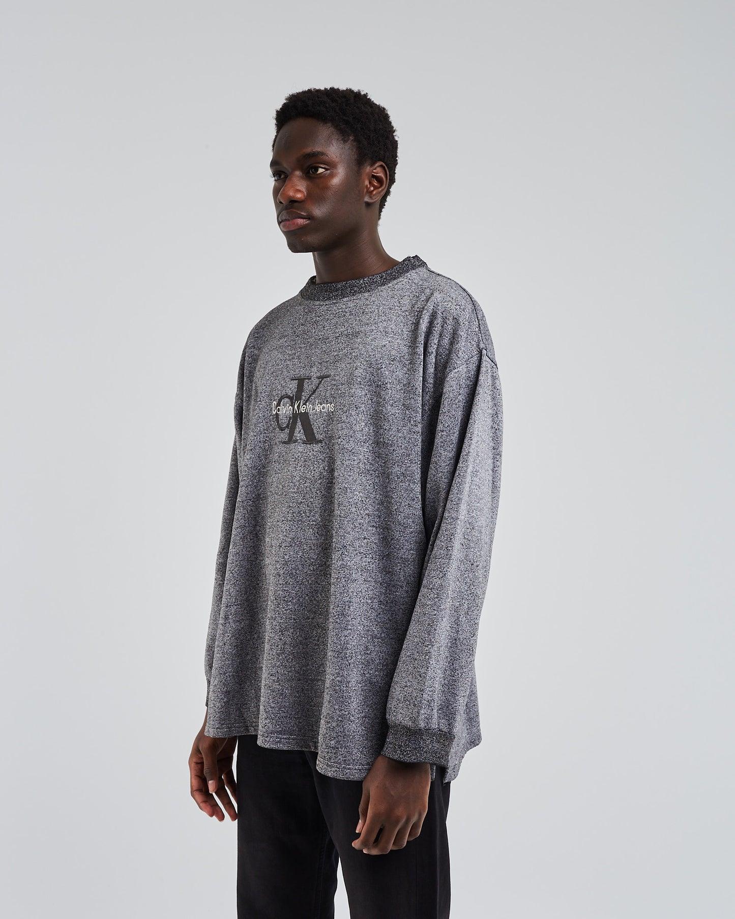 Grey embroidered sweat scheissegal