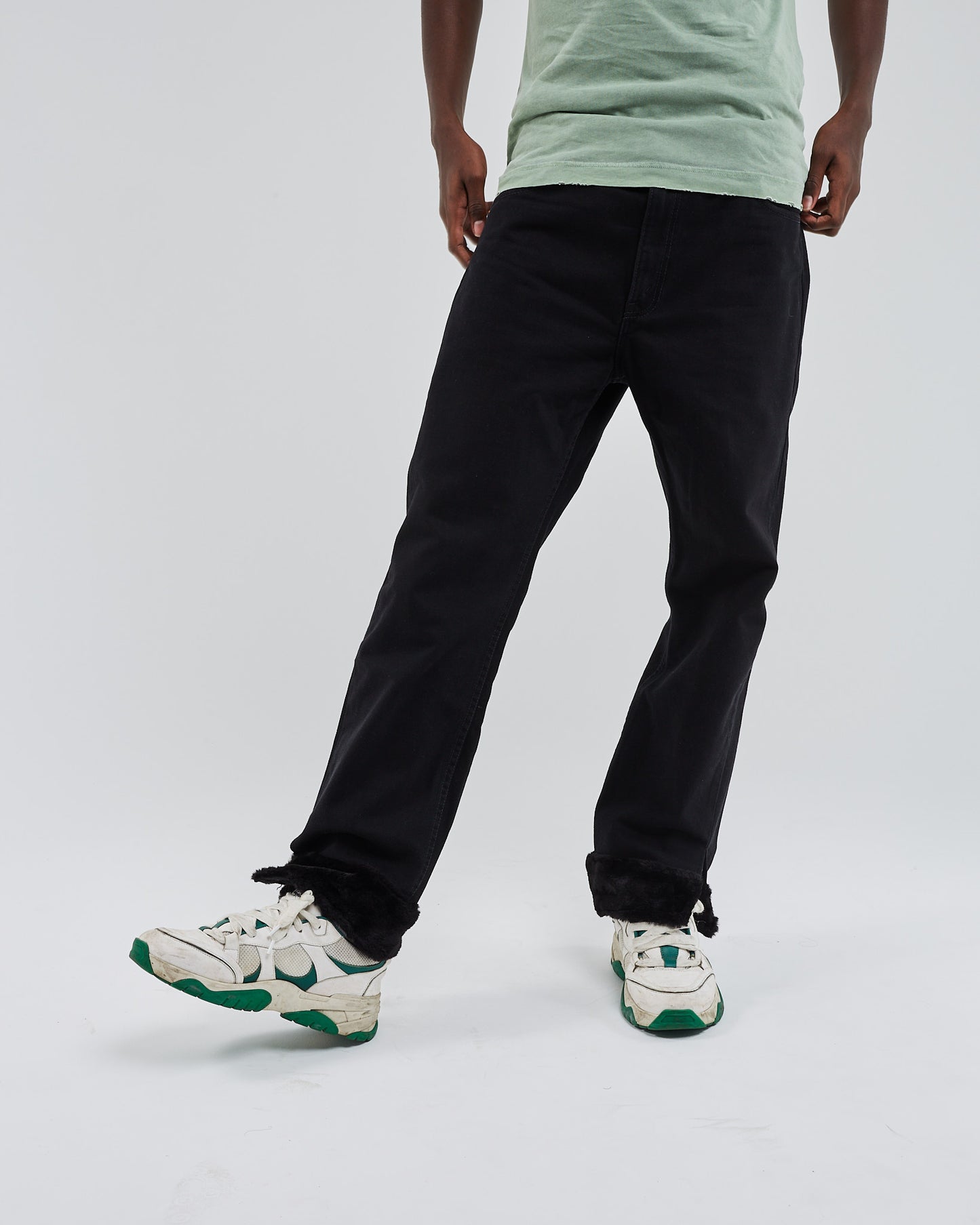 Virgil faux fur jeans