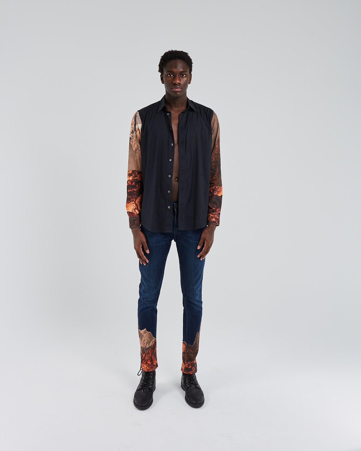 Dries patterned slim jeans