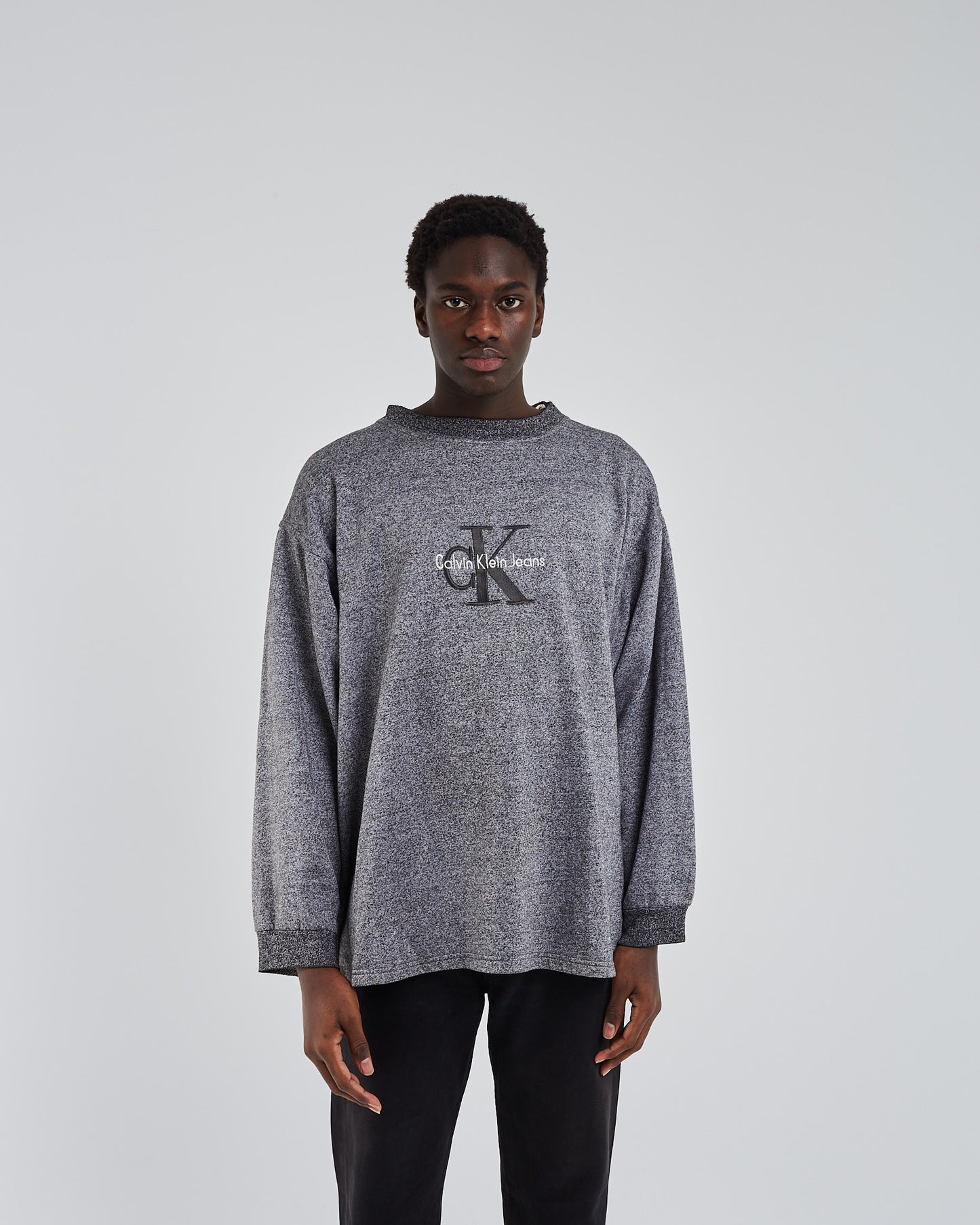Grey embroidered sweat scheissegal