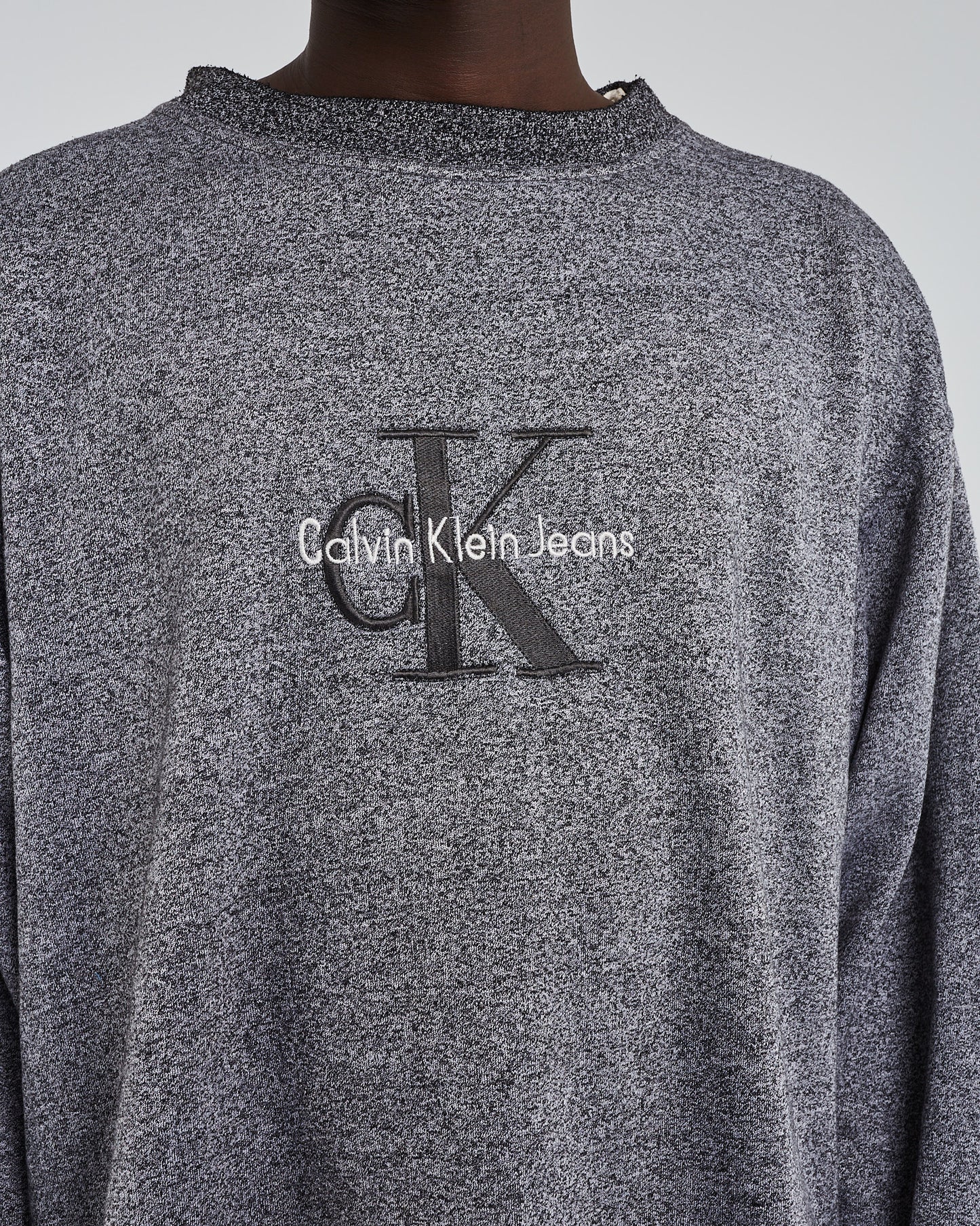 Grey embroidered sweat scheissegal