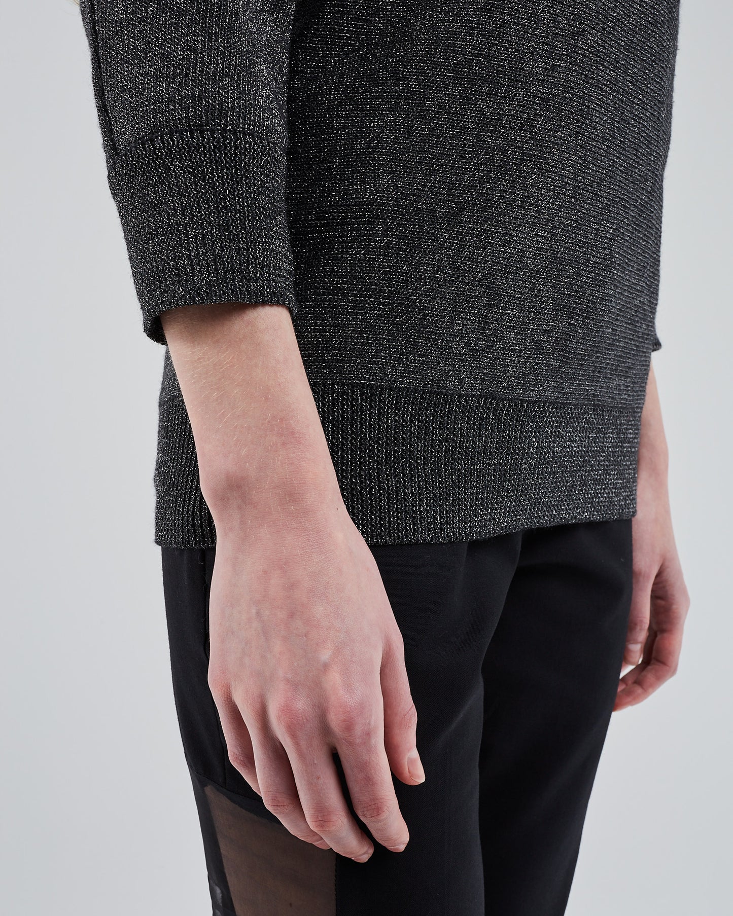Mary transparent chest turtleneck