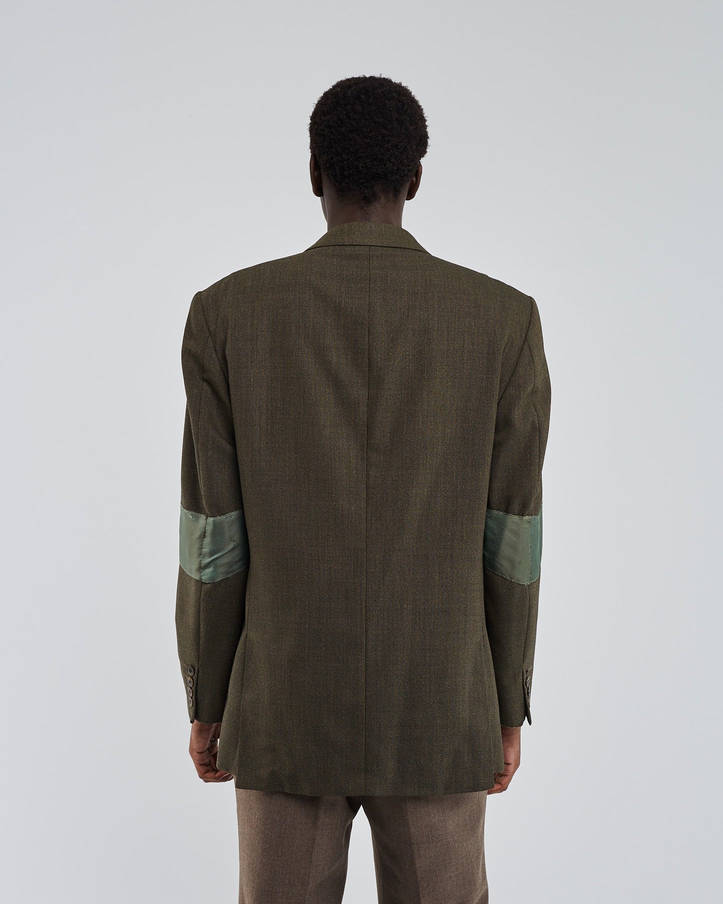 Jade silk harness jacket