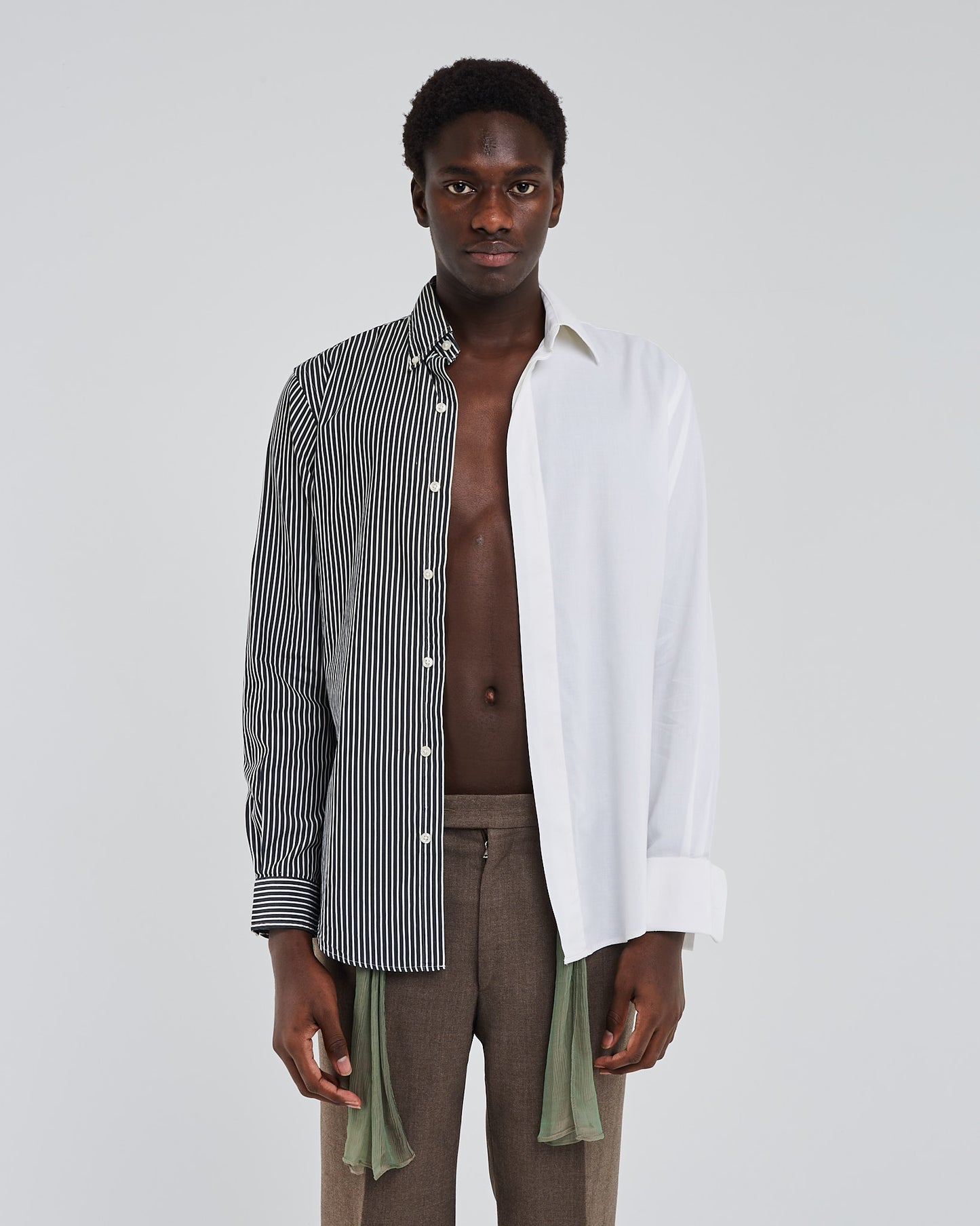 Jean-claude double shirt with one musketeer wrist