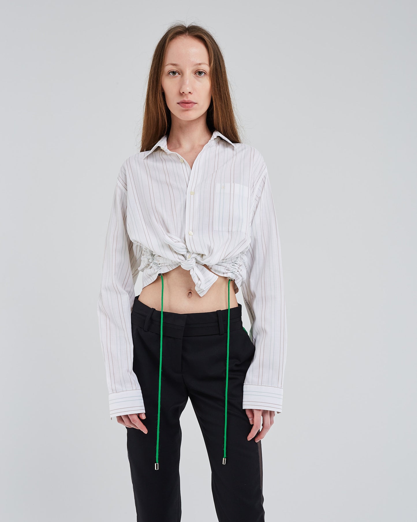 Matthew front strings shirt