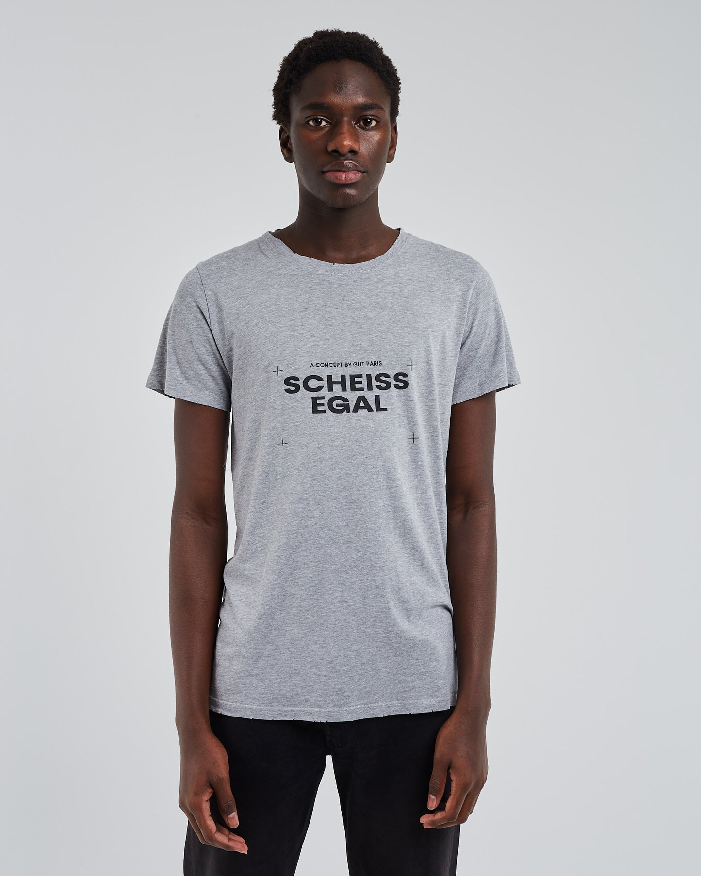 Grey printed t-shirt scheissegal