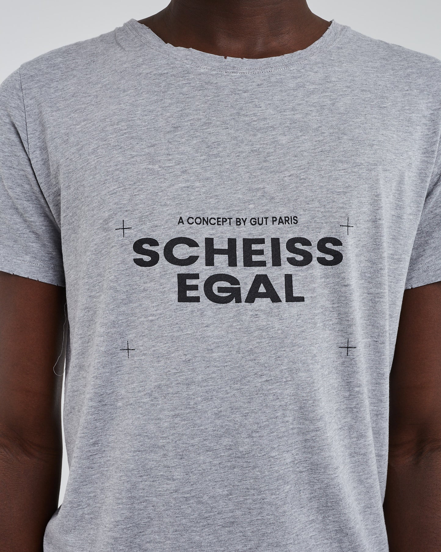 Grey printed t-shirt scheissegal