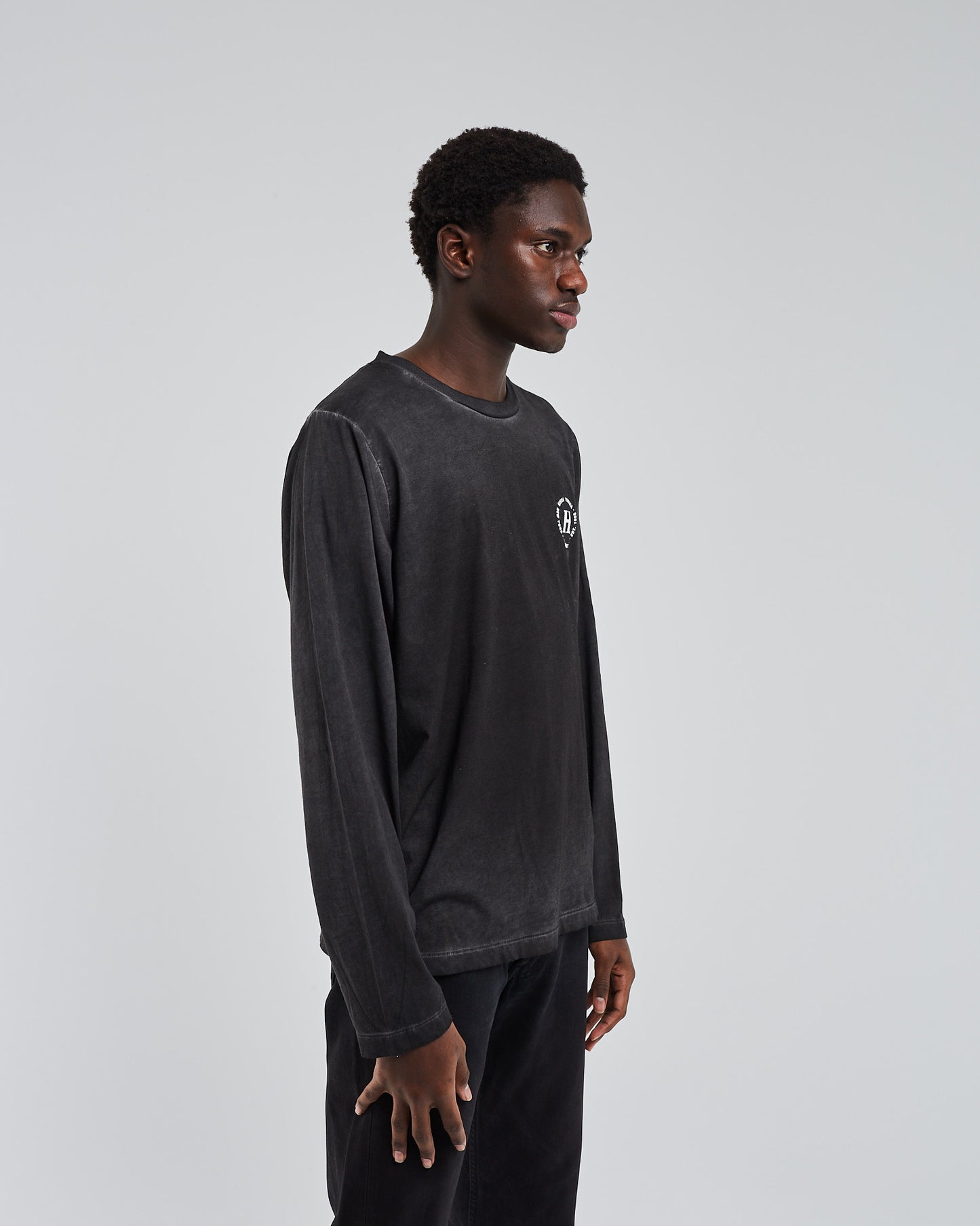 Grey longsleeves printed t-shirt SFTN