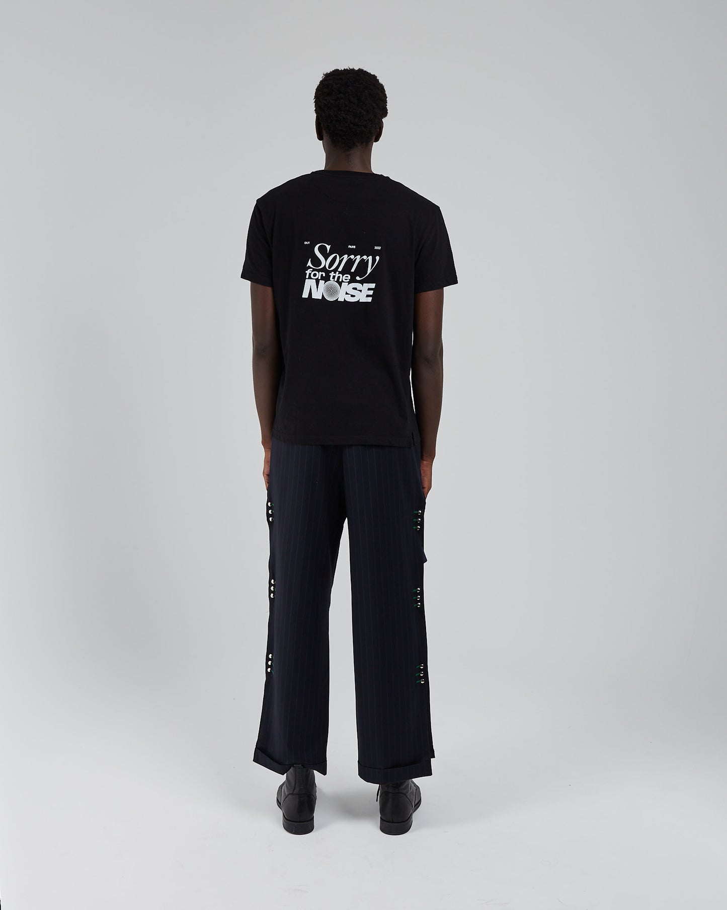 Black loose printed t-shirt SFTN