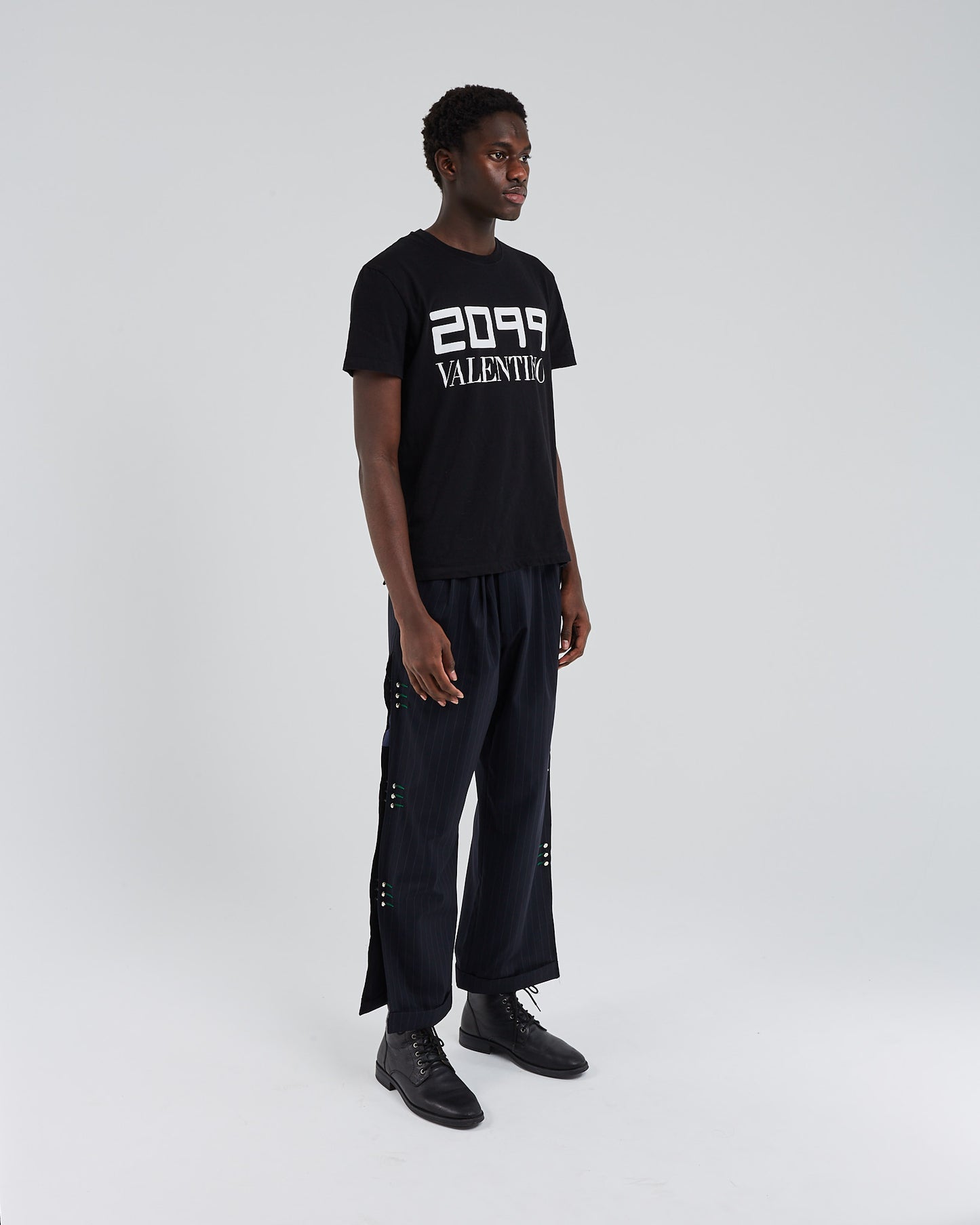 Black loose printed t-shirt SFTN