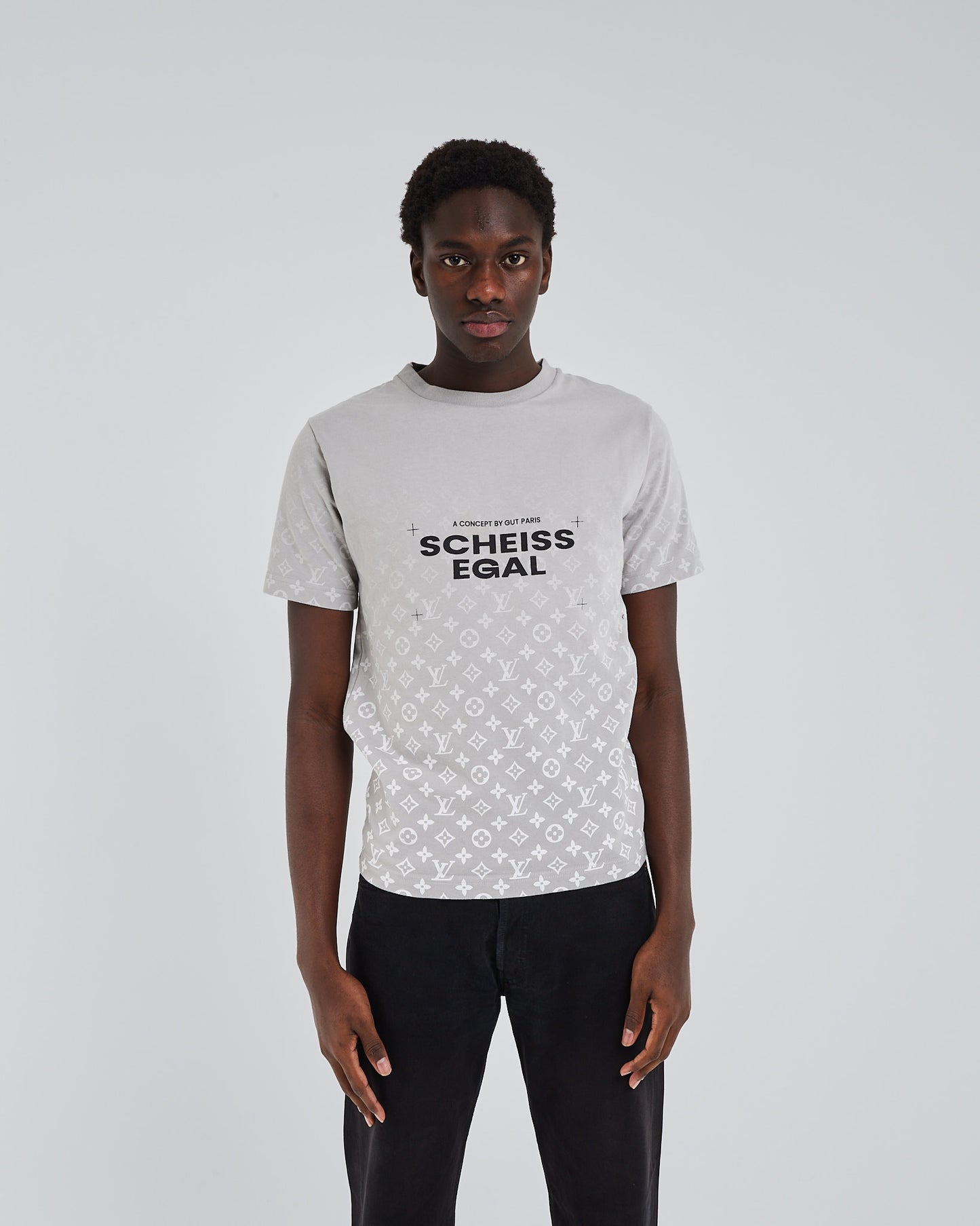 Grey printed t-shirt scheissegal