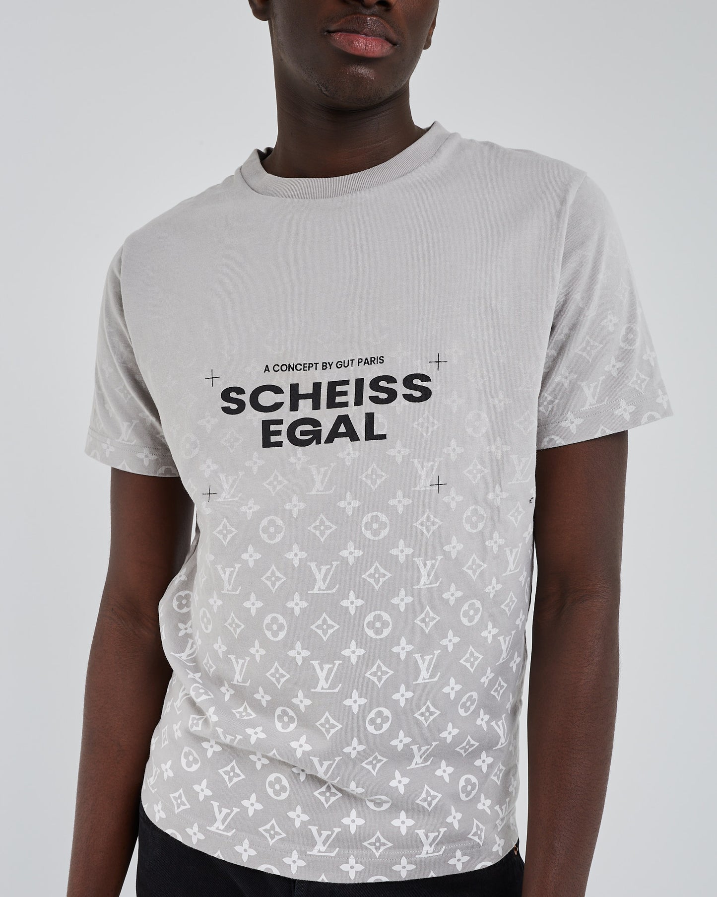 Grey printed t-shirt scheissegal