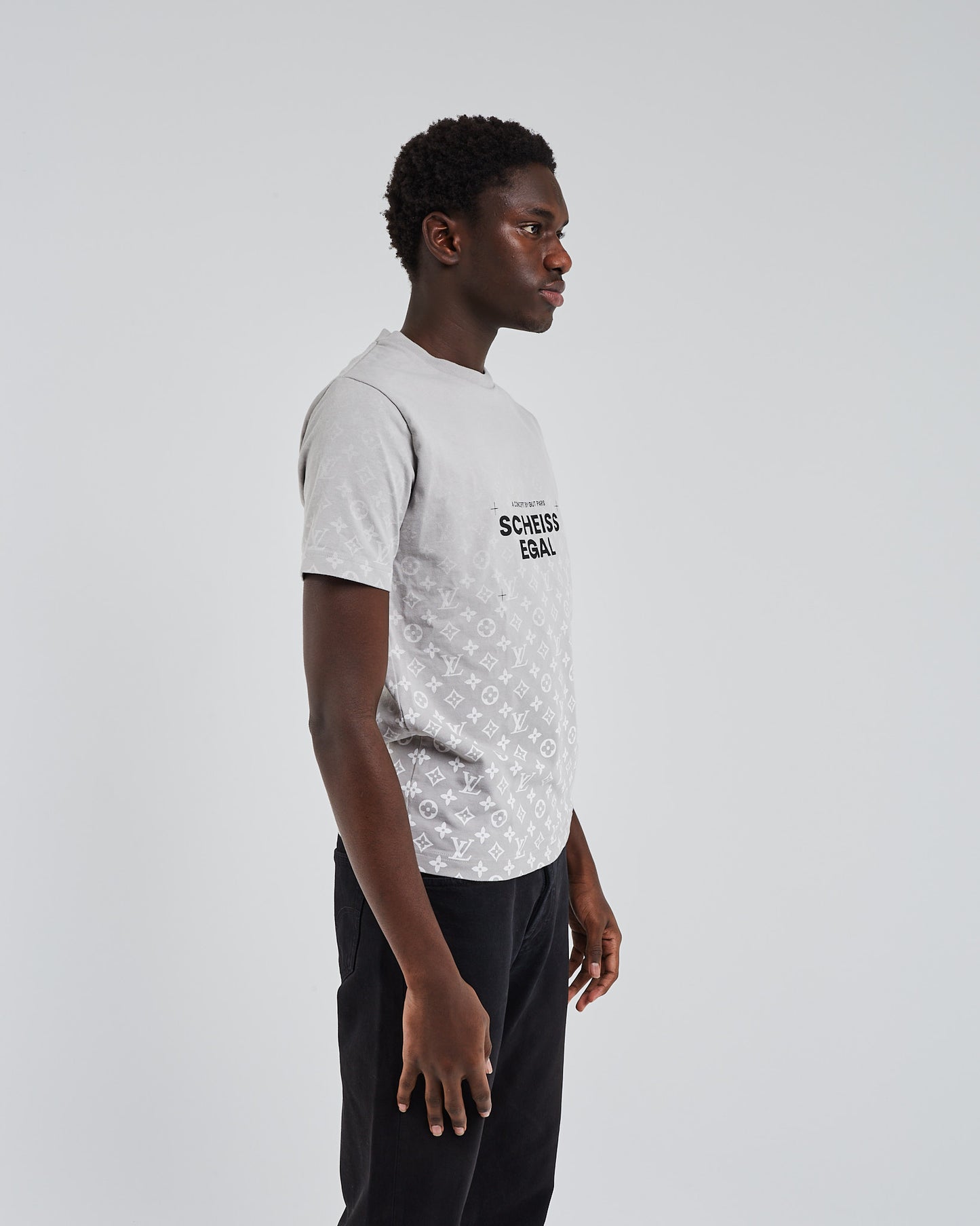 Grey printed t-shirt scheissegal