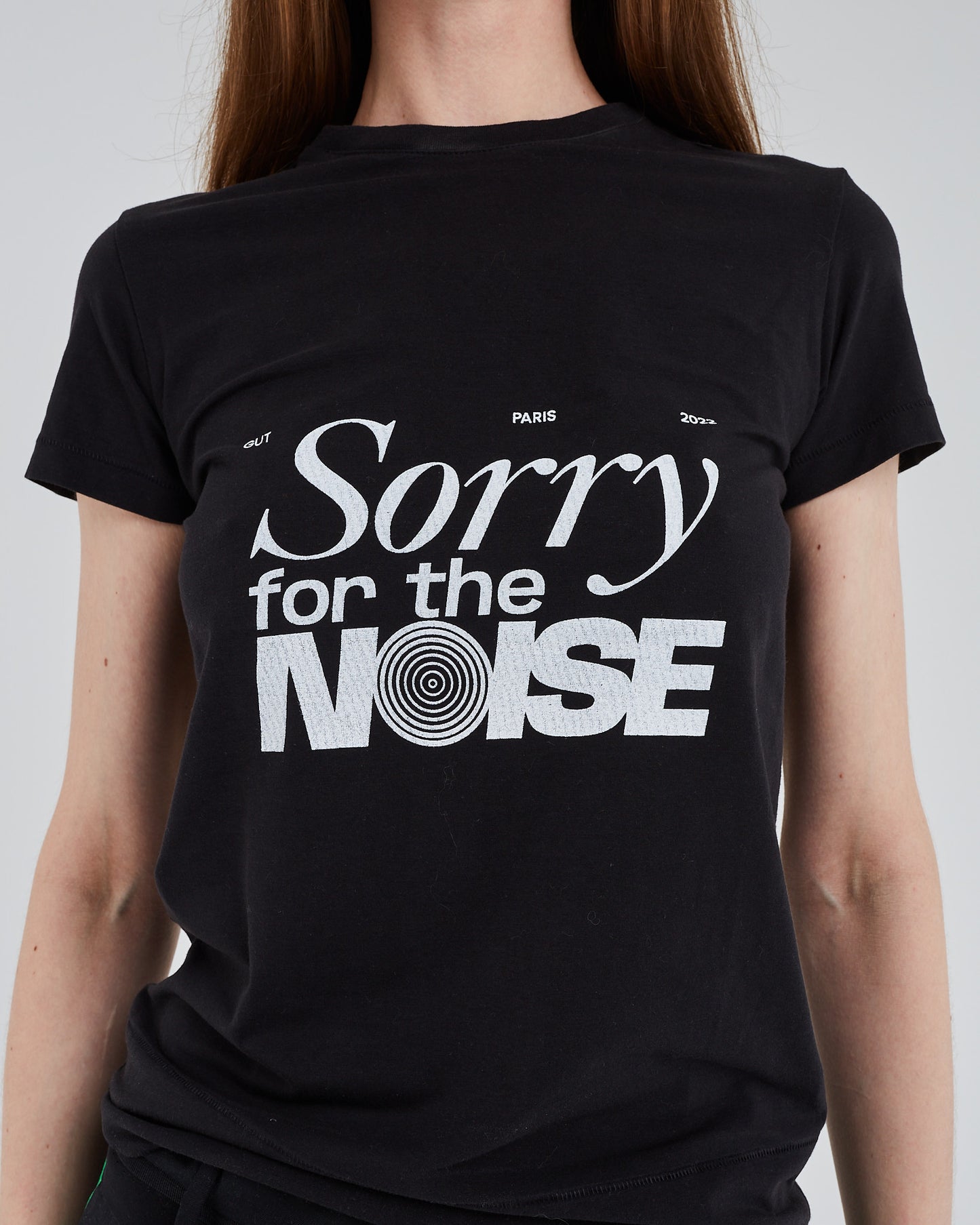 Black slim printed t-shirt SFTN