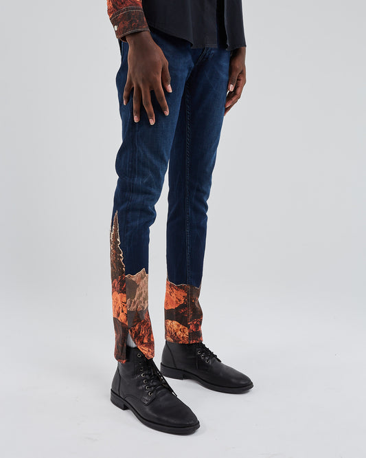 Dries patterned slim jeans